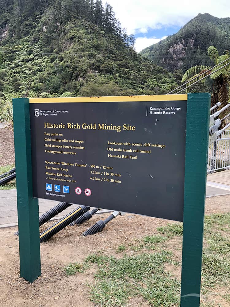 卡朗格哈克峽谷 Karangahake historic rich gold mining site