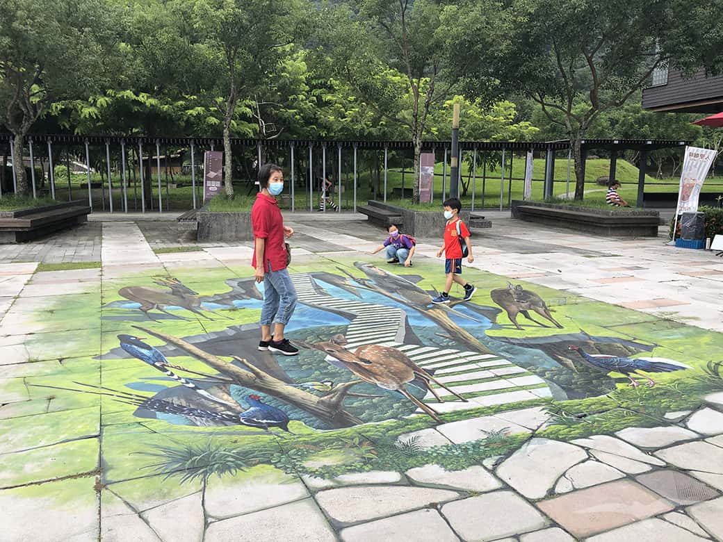 觸口遊客中心 阿里山 自然生態3D彩繪