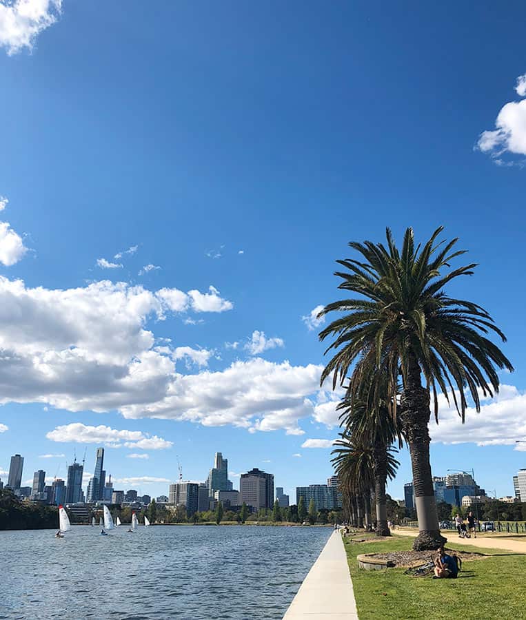 【墨爾本】超大湖泊公園 Albert Park Lake|慢跑/划船/野餐 - 第27張圖 墨爾本 阿爾伯特公園湖 Albert Park Lake 帆船