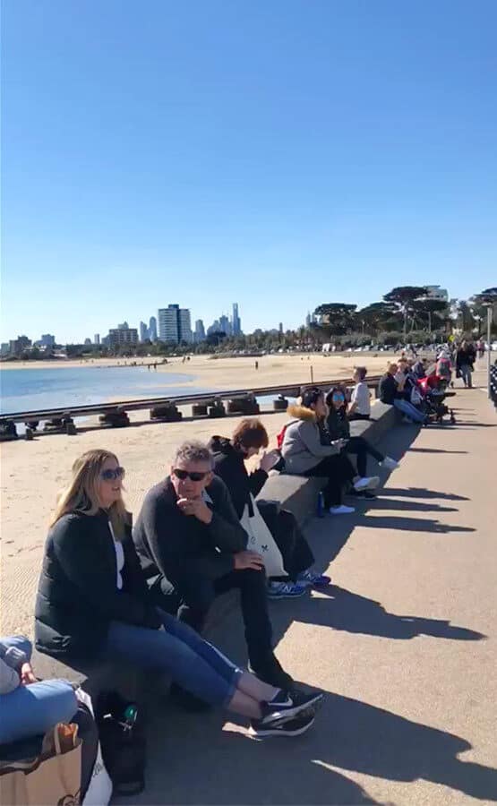 墨爾本 聖科達海灘 Melbourne St Kilda Beach 路邊