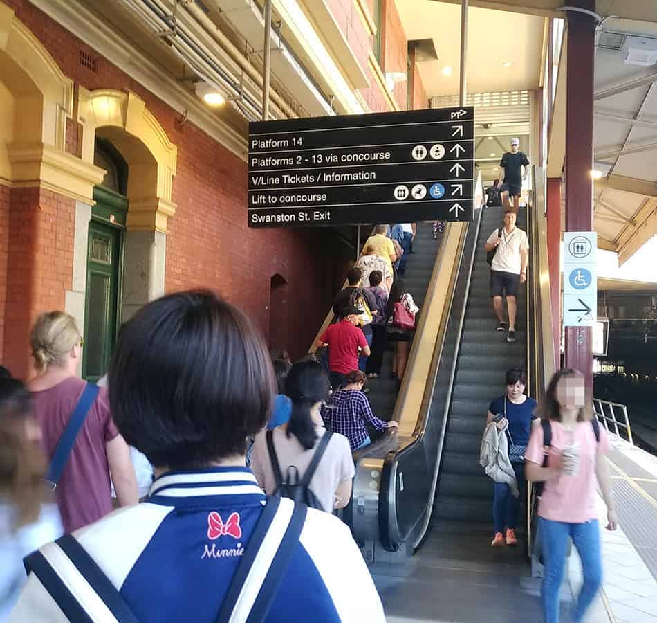 墨爾本 費蓮達火車站 Flinders Street Railway Station 月台 Platform