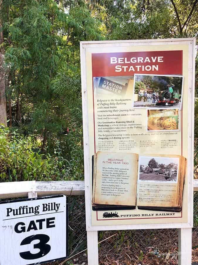 墨爾本蒸汽火車 Puffing Billy Railway Belgrave Station
