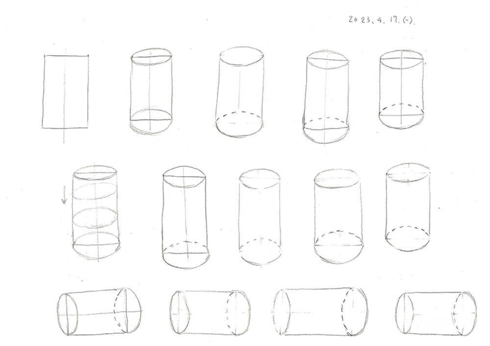 【素描】畫立體圖形：球體+圓柱體+酒杯｜自學畫畫#2