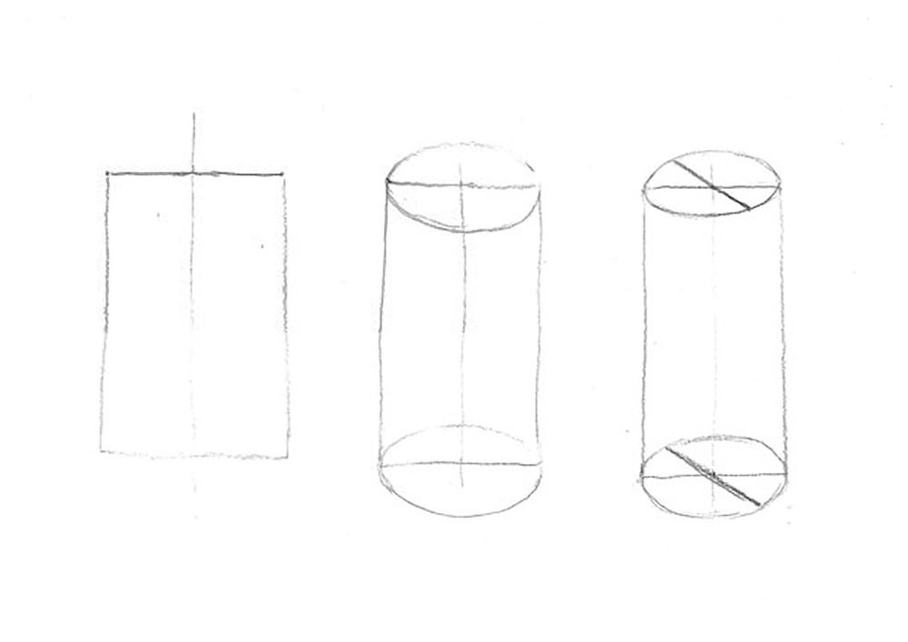 【素描上色】畫立體圖形的邊，加上遠近色階｜自學畫畫#4