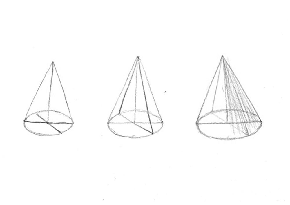 【素描上色】畫立體圖形的邊，加上遠近色階｜自學畫畫#4