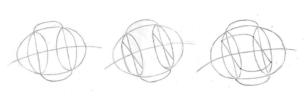 素描 麵包 畫畫步驟2