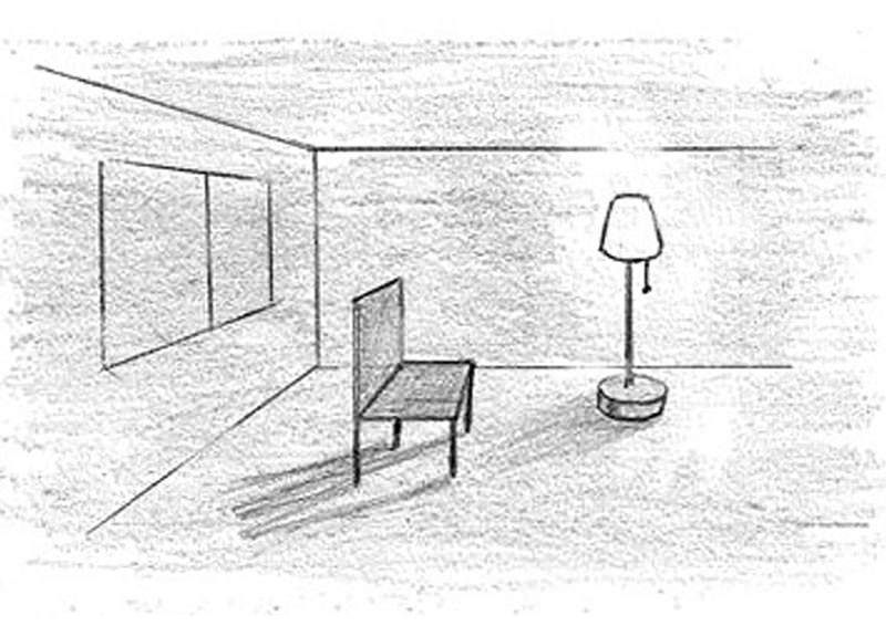 【素描光影】畫房間內+戶外風景的光影｜自學畫畫#10