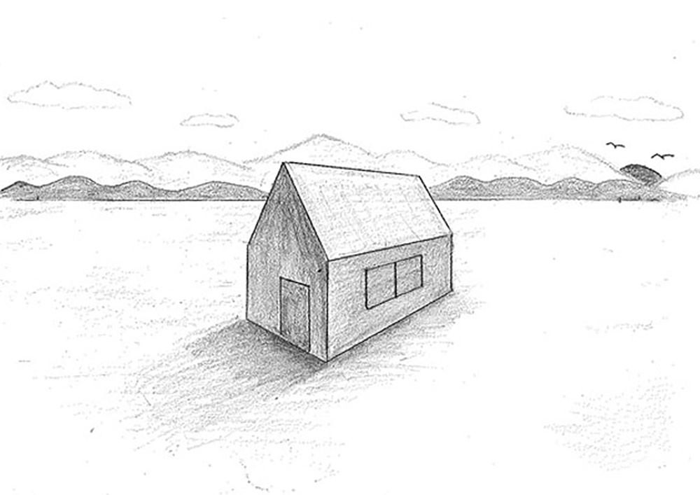 【素描光影】畫房間內+戶外風景的光影｜自學畫畫#10