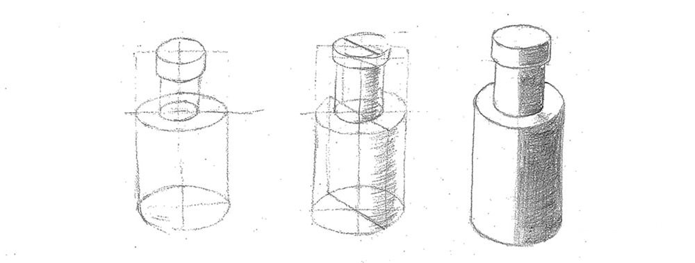 【素描明暗】畫瓶子+咖啡杯+雞蛋+蘋果｜自學畫畫#8