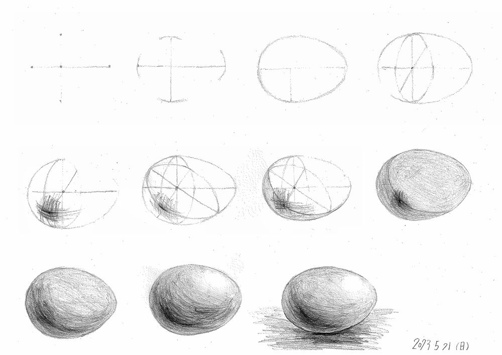 【素描明暗】畫瓶子+咖啡杯+雞蛋+蘋果｜自學畫畫#8