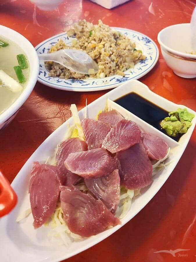澎湖 吉貝島 紅毛港小吃部 生魚片