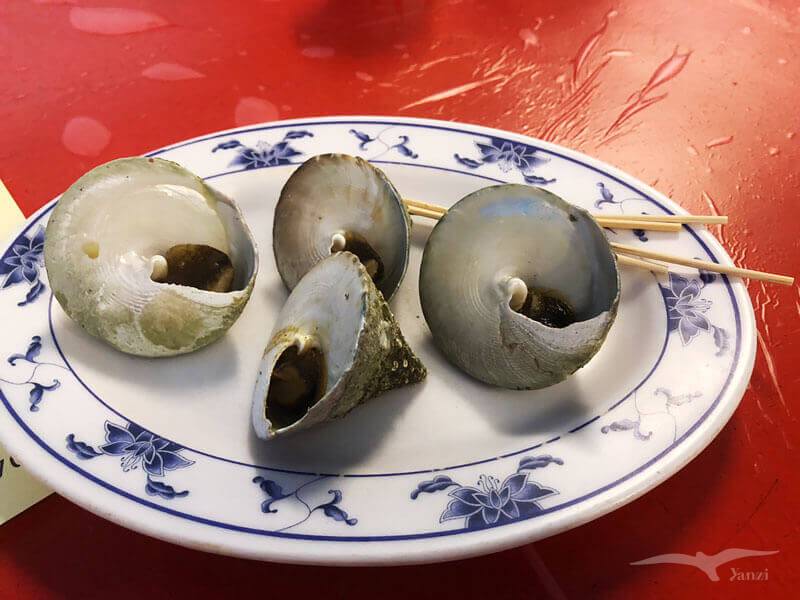 澎湖 吉貝島 紅毛港小吃部 螺