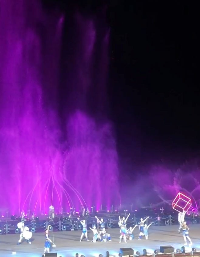 花蓮鯉魚潭 紅面鴨Fun暑假 燈光水舞秀 武鈴劇團表演