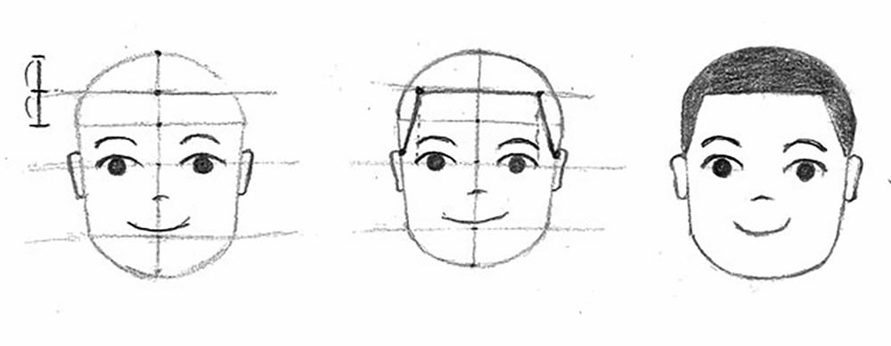 【人物素描】畫正面的臉｜抓出臉的形狀｜自學畫畫#12