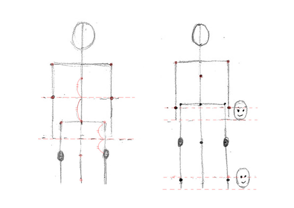 【人物素描】畫身體｜用骨架抓出人體形狀｜自學畫畫#16