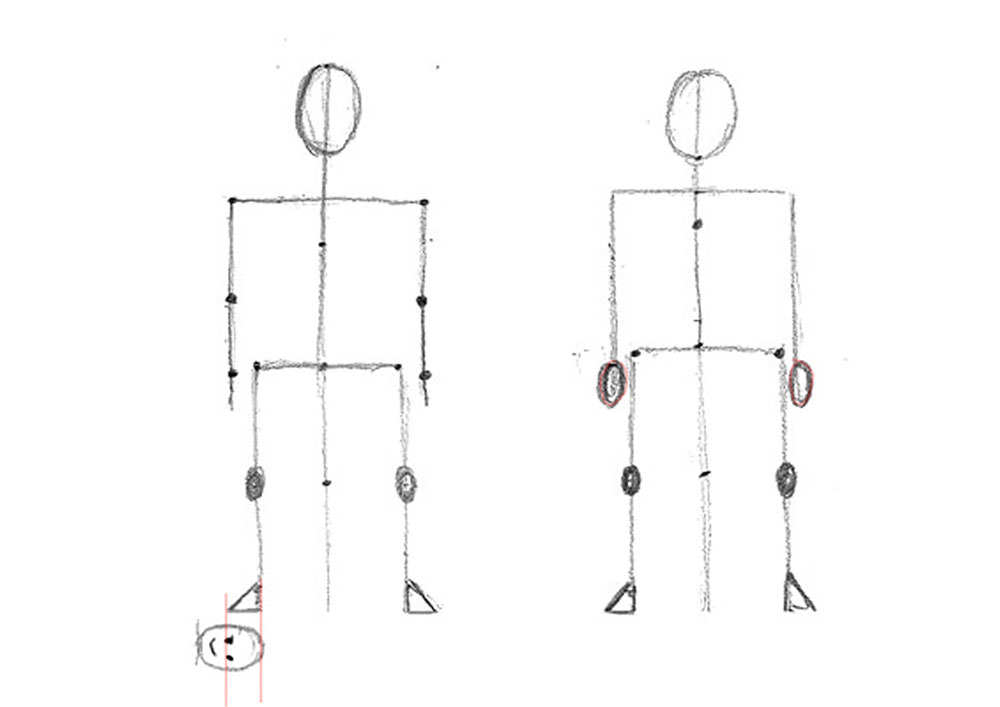【人物素描】畫身體｜用骨架抓出人體形狀｜自學畫畫#16