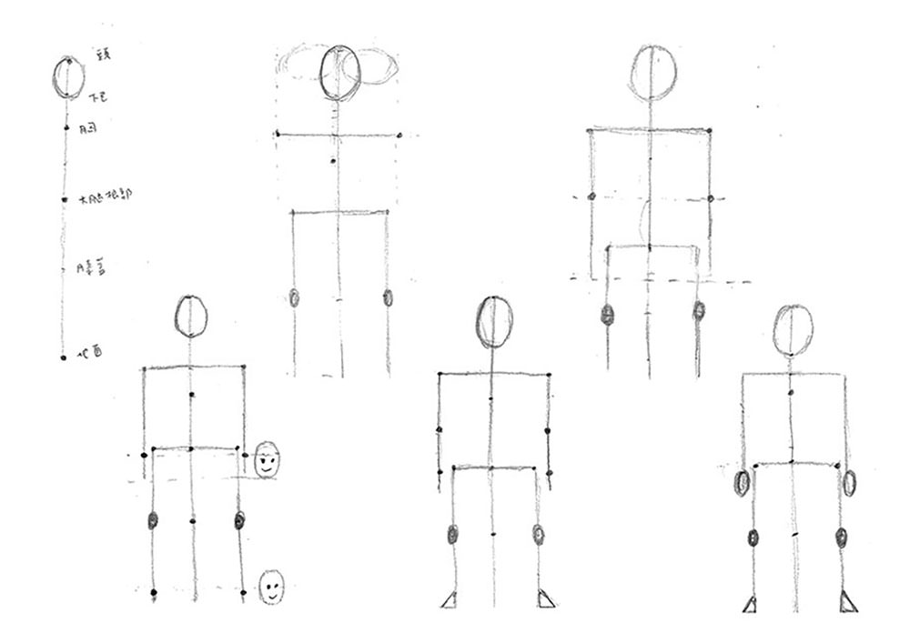 【人物素描】畫身體｜用骨架抓出人體形狀｜自學畫畫#16