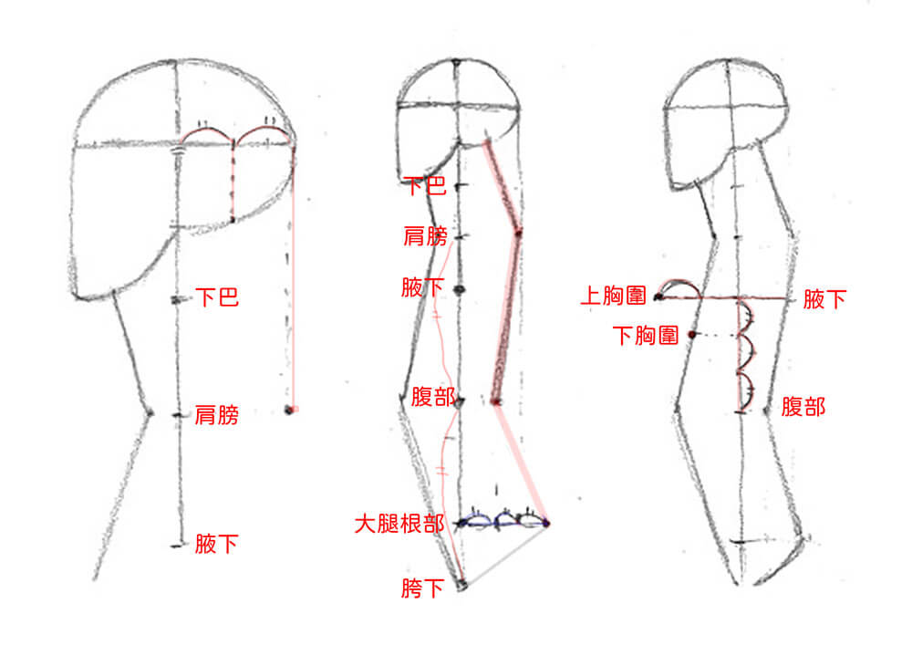 【人物素描】畫人側面身體的形狀|自學畫畫#19 - 第5張圖 【人物素描】畫人側面身體的形狀|自學畫畫#19