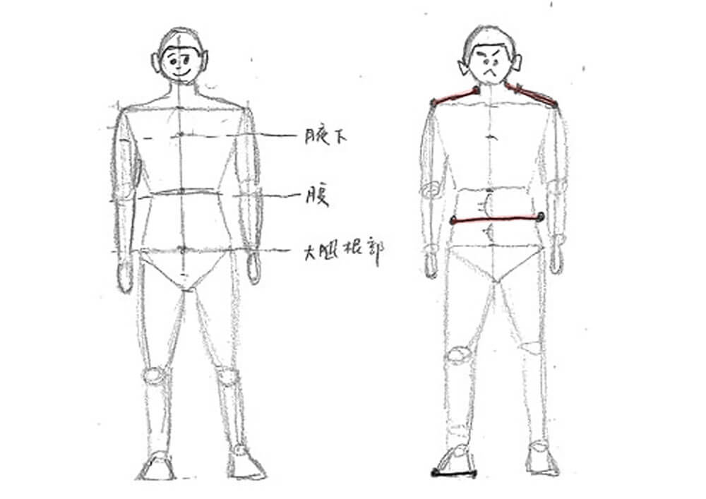 【人物素描】畫「正面」與「側面」穿著衣服的人｜自學畫畫#20