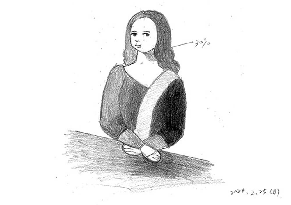 【人物素描】畫蒙娜麗莎簡易版｜畫有景深的人｜自學畫畫#23