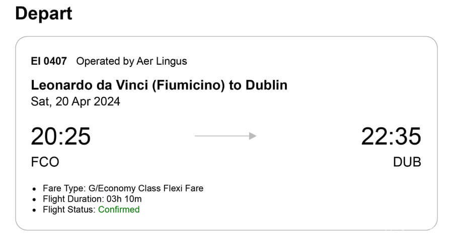 【愛爾蘭打工度假｜機票】買單程？來回？還是多城市？需轉機！