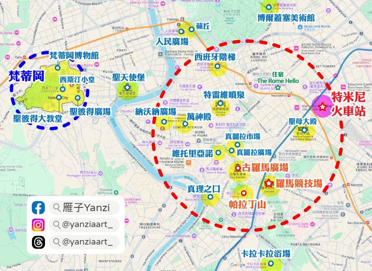 【羅馬自由行】2日遊行程/景點地圖/交通住宿/花費(含梵蒂岡