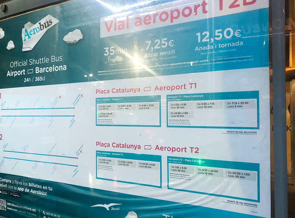 【巴塞隆納機場到市區】巴士買票/路線|Aerobus(A1A2)搭乘經驗 - 第18張圖