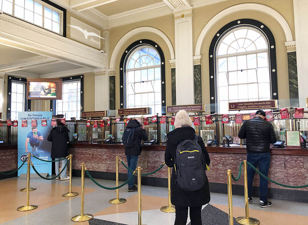 【愛爾蘭寄明信片】都柏林郵政總局GPO寄件流程＋實拍開箱！