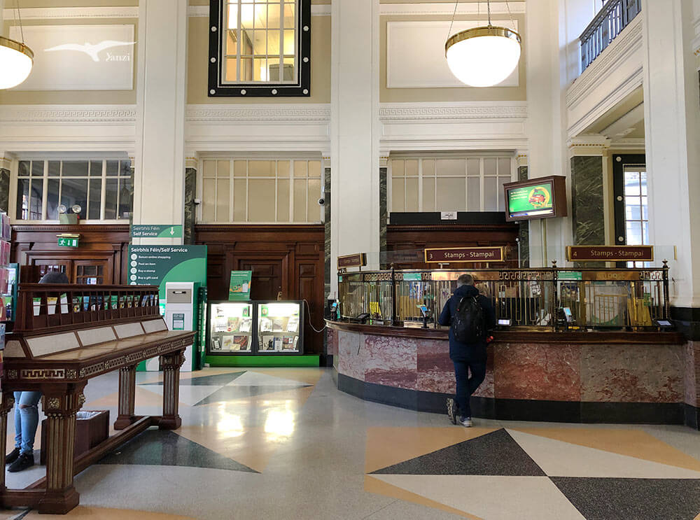 【愛爾蘭寄明信片】都柏林郵政總局GPO寄件流程＋實拍開箱！