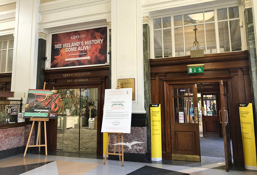 【愛爾蘭寄明信片】都柏林郵政總局GPO寄件流程＋實拍開箱！