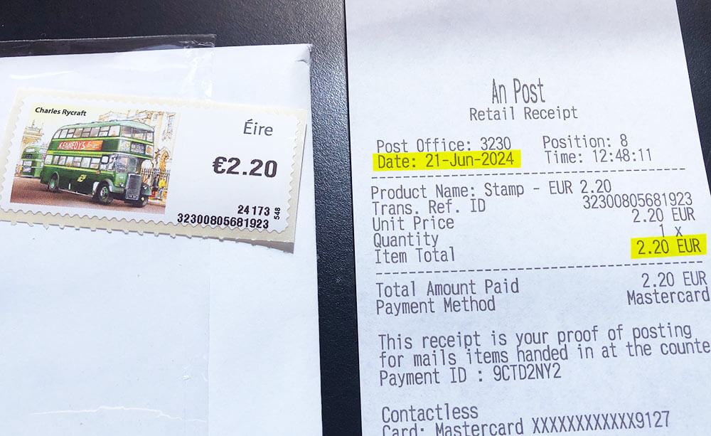 【愛爾蘭寄明信片】都柏林郵政總局GPO寄件流程＋實拍開箱！